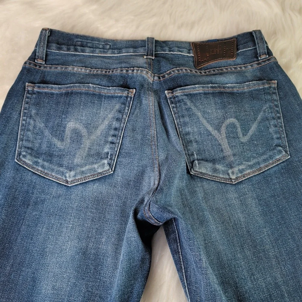 Citizens‎ Humanity Evans Jeans Mens Dark Wash Blue Straight Denim Fits 32x33